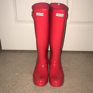 Lightly worn tall Hunter boots